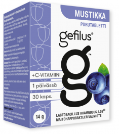 Gefilus Mustikka purutabletti 30 kpl - Sastamalan 1. apteekki