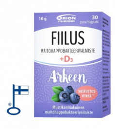 FIILUS ARKEEN + D3 MUSTIKKA 30 PURUTABL - Sastamalan 1. apteekki